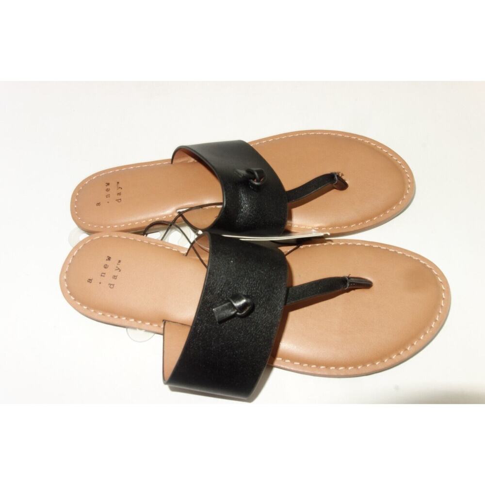 NEW A New Day Amelia Faux Leather Slide Sandals Flip Flops Women's 8 - Picture 7 of 9